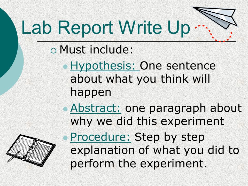 write a lab report step by step